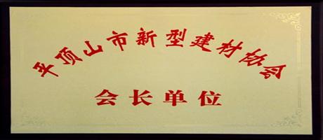 星空体育登录官网_星空（中国）--公司被授予“平顶山市新型建材协会会长单位”